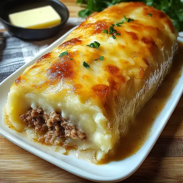 Brazo de Puré de Patata y Carne Brazo de Puré de Patata y Carne