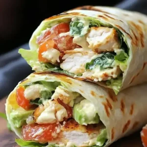 Wraps de pollo cremosos