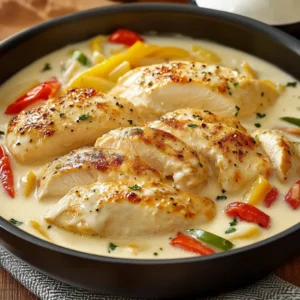 Pechuga de Pollo a la Crema 6 Pechuga de Pollo a la Crema