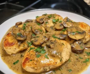 Pechuga de Pollo en Salsa de Champiñones 6 Pechuga de Pollo en Salsa de Champiñones