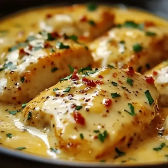 Pechuga de Pollo en Salsa de Queso Pechuga de Pollo en Salsa de Queso