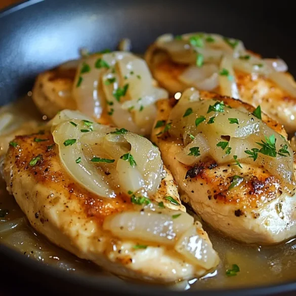 Pollo a la Cebolla Francesa Pollo a la Cebolla Francesa