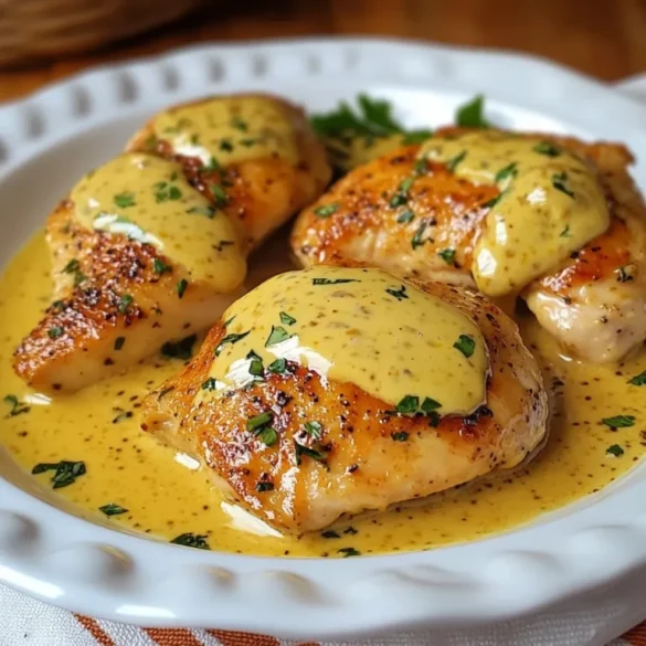 Pollo a la Mostaza Pollo a la Mostaza