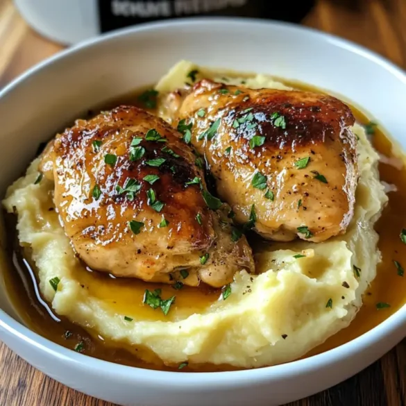 Pollo a la Olla con Puré de Papa