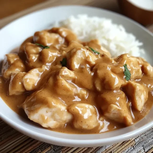 Pollo con Salsa de Cacahuete Pollo con Salsa de Cacahuete