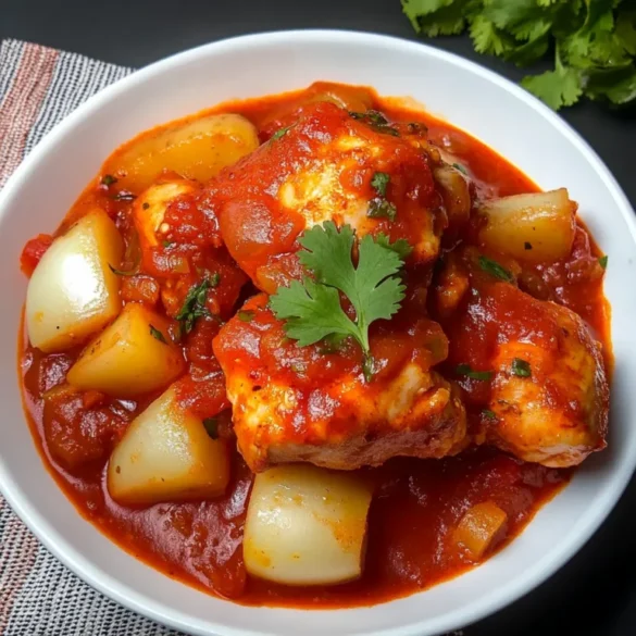 Pollo en Salsa de Chile Cascabel Pollo en Salsa de Chile Cascabel