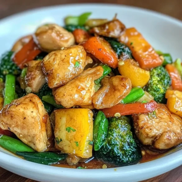 Salteado de Pollo con Verduras Salteado de Pollo con Verduras