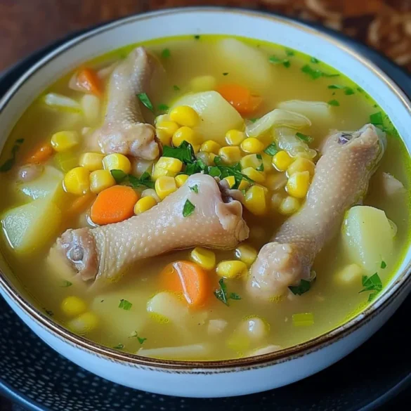 sopa de patitas de pollo sopa de patitas de pollo