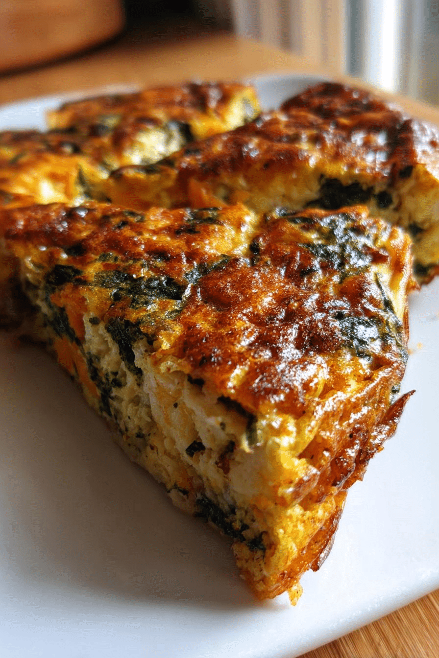 Frittata Batata Espinaca