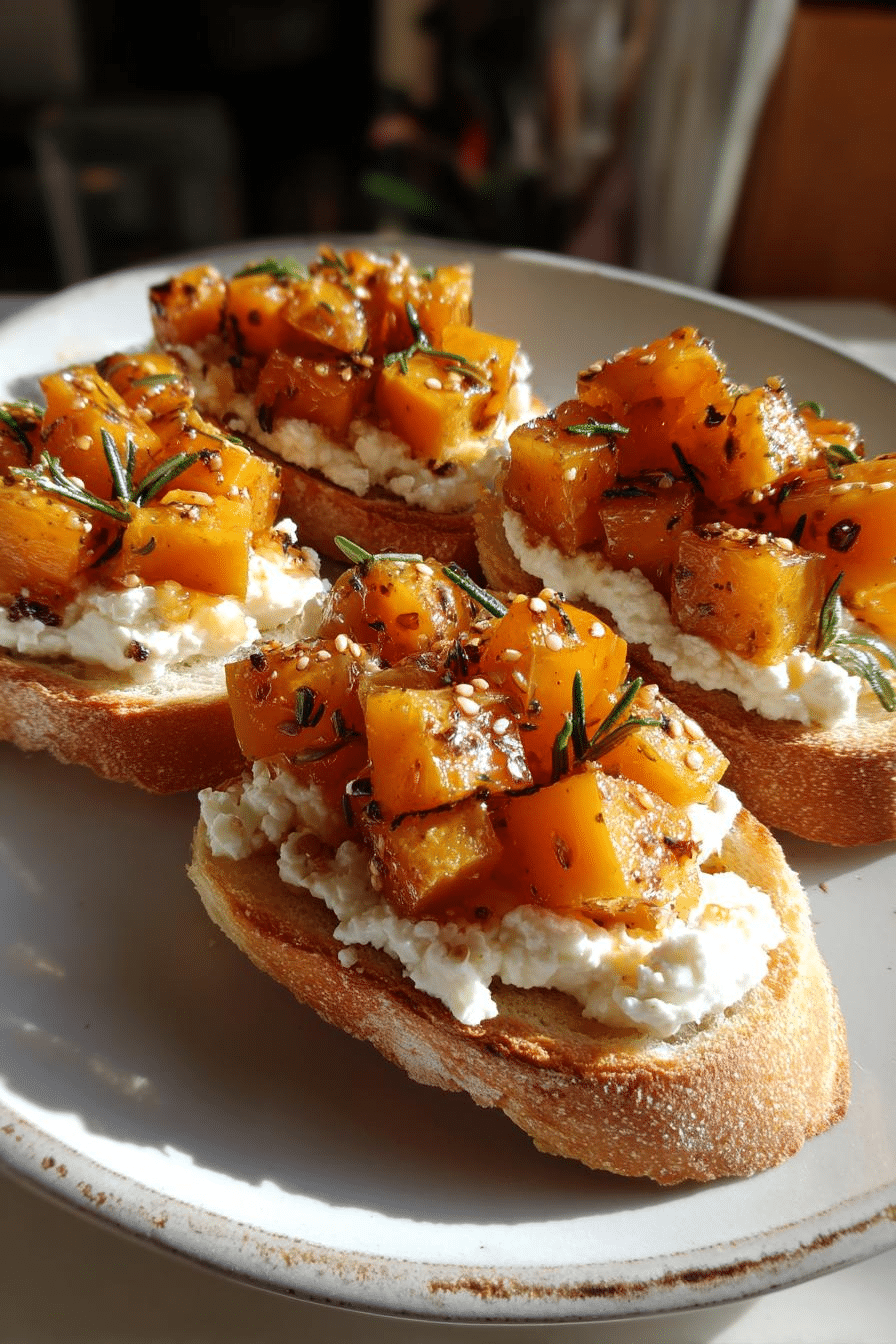 Bruschetta de calabaza
