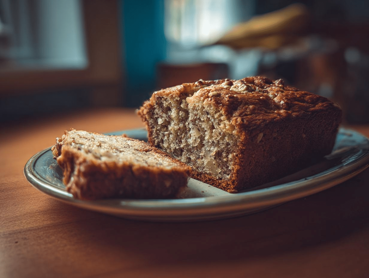 Pan de plátano y nueces