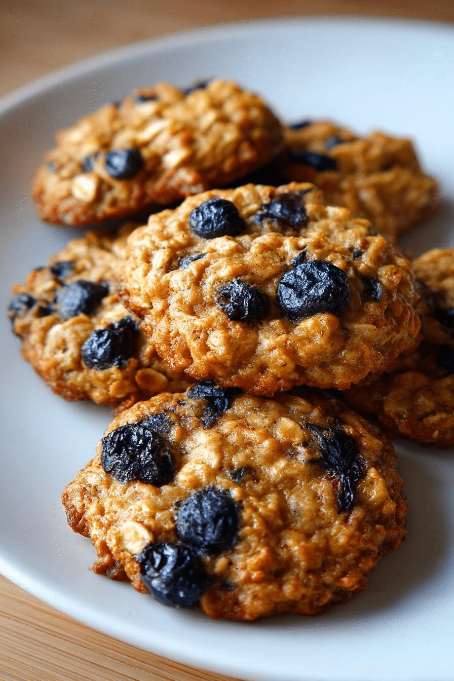 Galletas avena arándanos