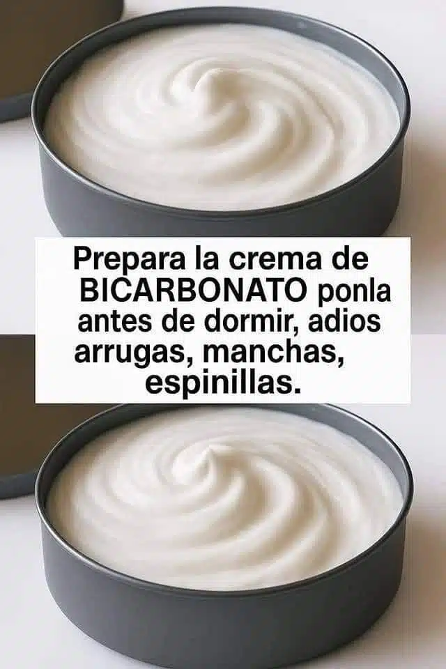 Prepara la crema de bicarbonato antes de irte a dormir para reducir arrugas