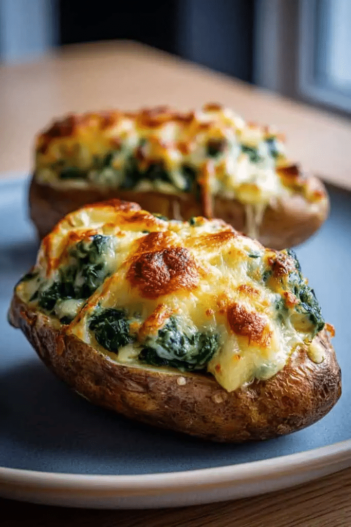 Papas al Horno con Espinacas