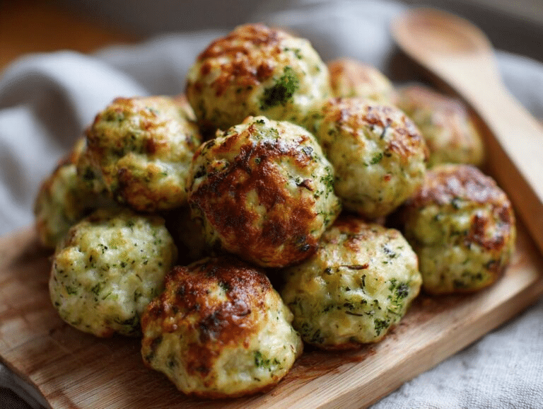 Albóndigas de brócoli y queso