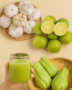 jugo de chayote con ajo