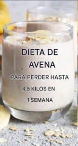 DIETA DE AVENA PARA PERDER HASTA 4.5 KILOS EN 1 SEMANA