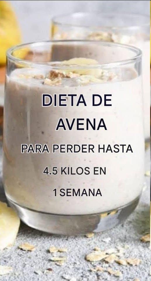 Dieta de avena para perder hasta 4.5 kilos en una semana