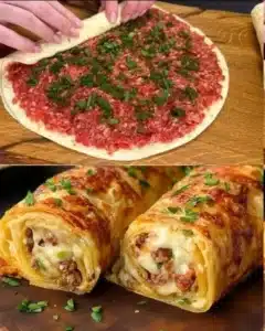 Guiso de carne con tortillas y queso