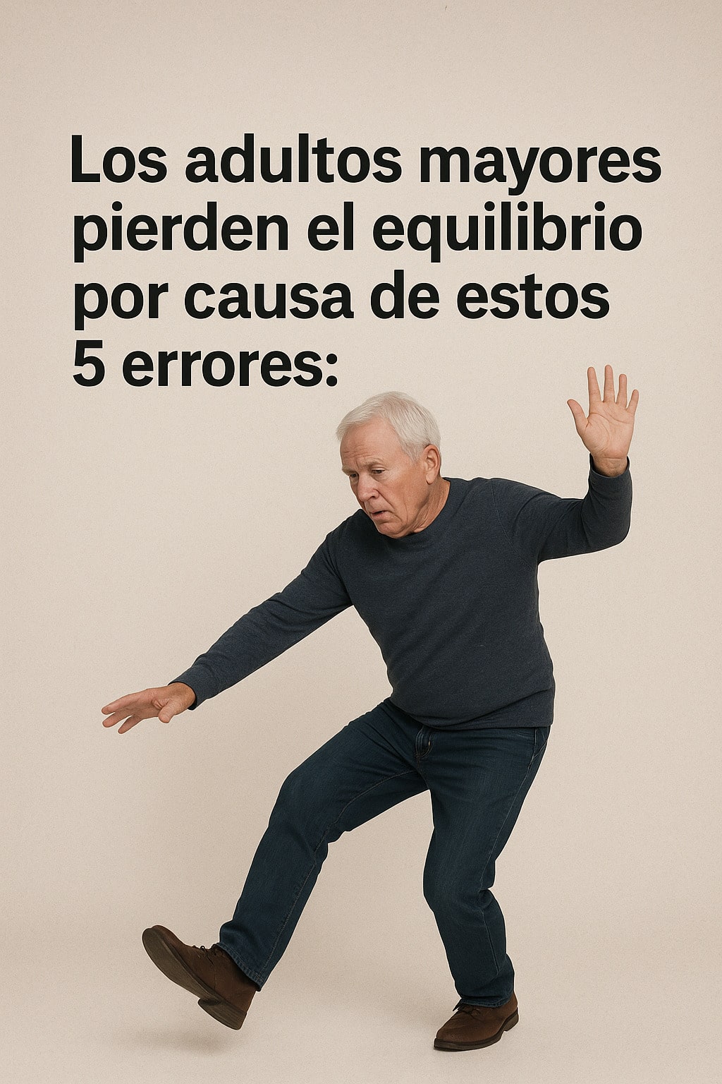 Adultos mayores pierden el equilibrio por causa de estos 5 errores