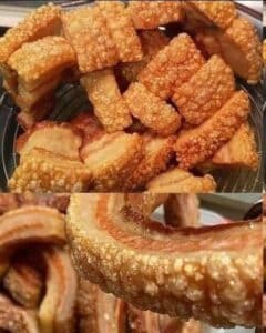 El vinagre en las chicharrones