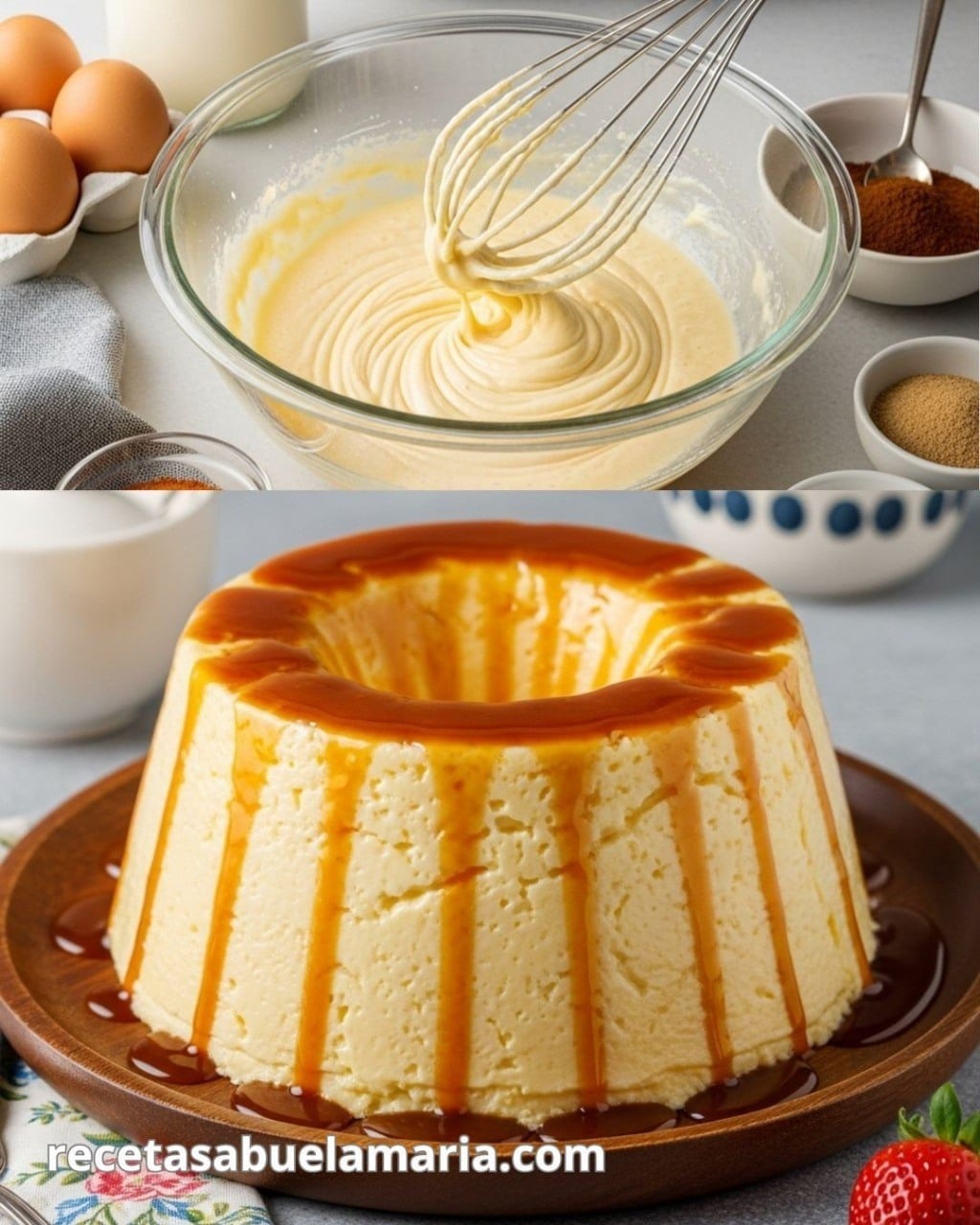 Receta clásica del flan de queso crema receta de la abuela