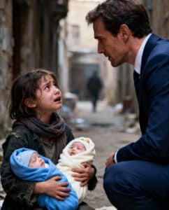 Te quedas con uno Susurra la niña entre lágrimas.