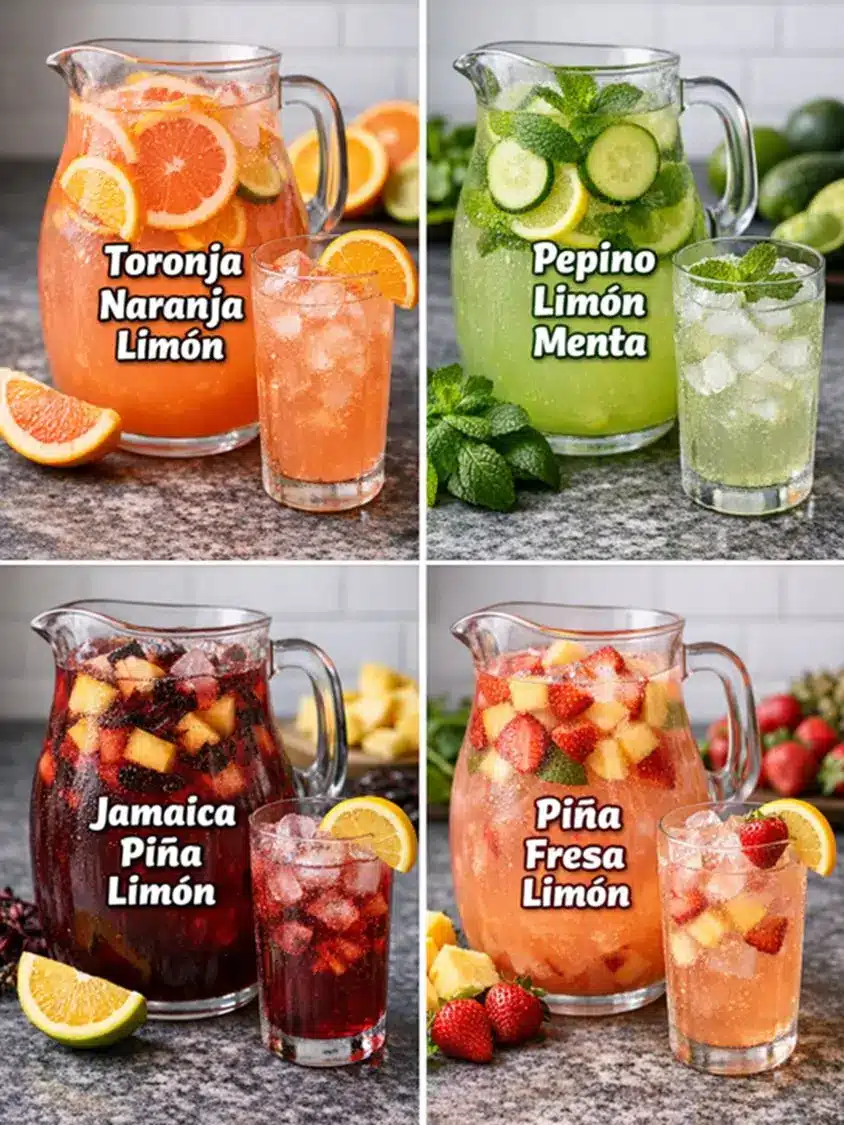 Aguas Frescas Deliciosas para la Cuaresma