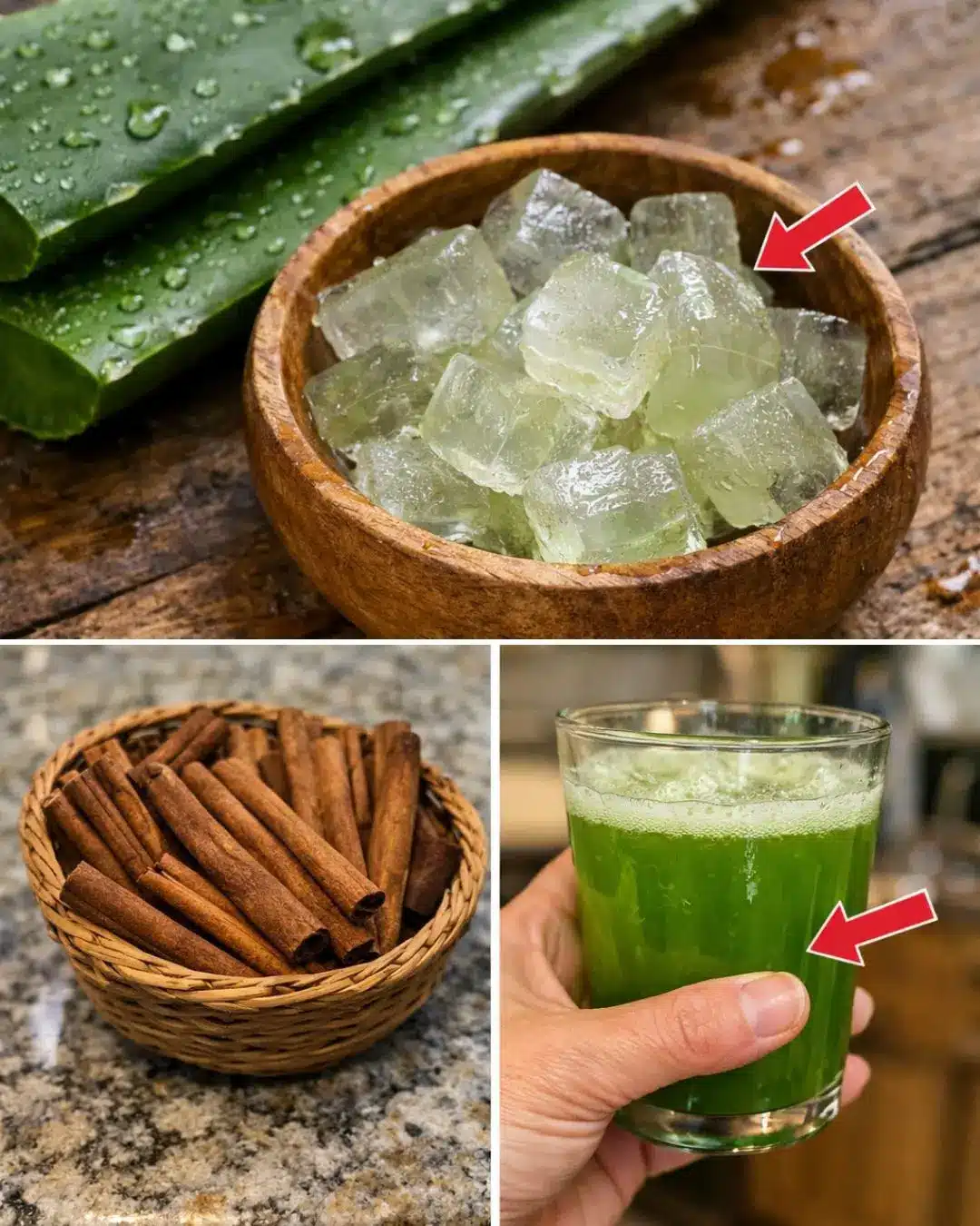 Aloe y canela bebida antioxidante para visión