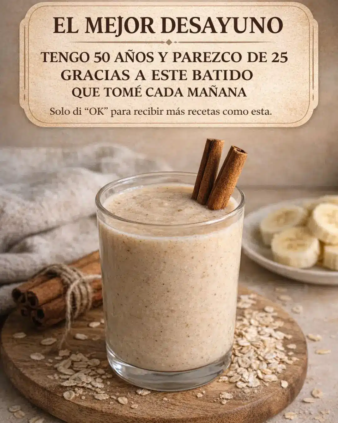 Batido Rejuvenecedor para Lucir 20 Años Más Joven