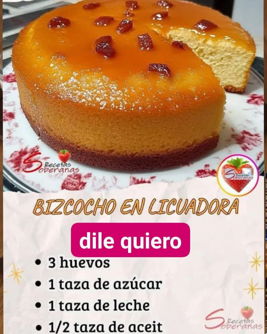 Bizcocho esponjoso en licuadora fácil y rápido