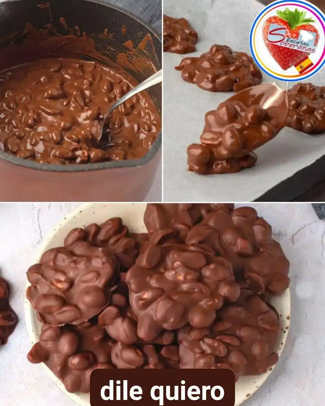 Bocaditos de maní y chocolate receta fácil