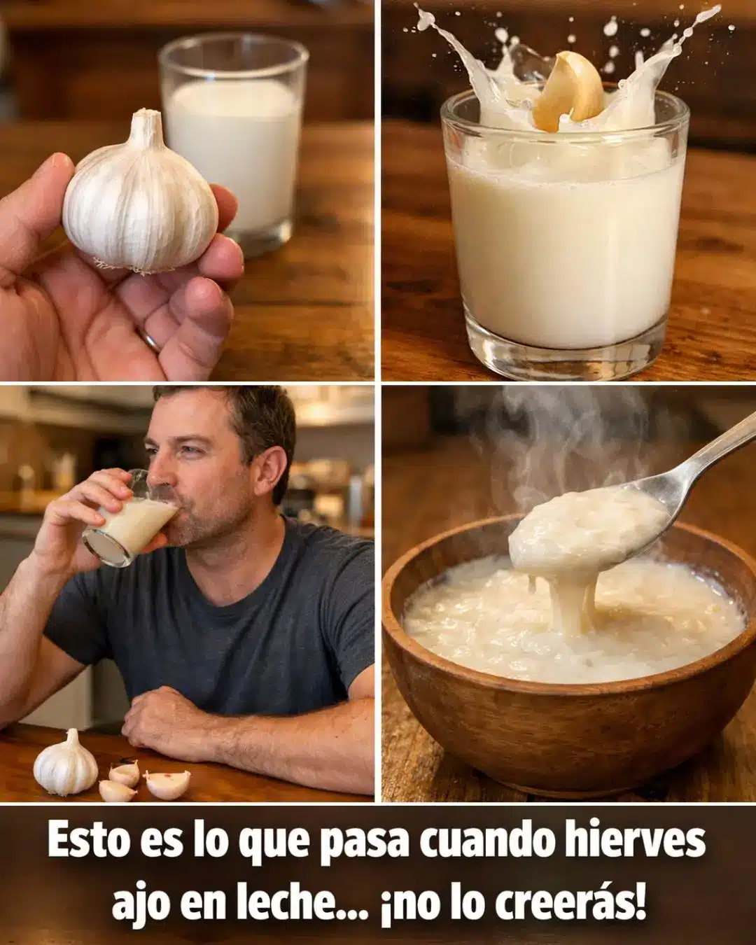 Leche de Ajo Beneficios Riesgos y Receta