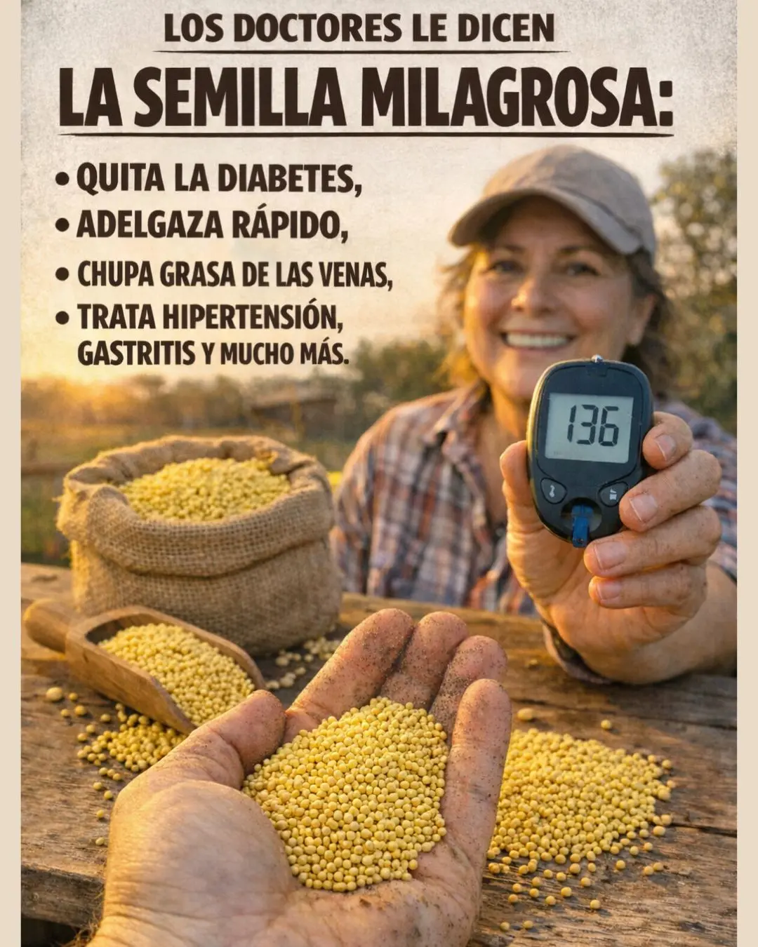 Semilla de trigo controla diabetes y pierde peso
