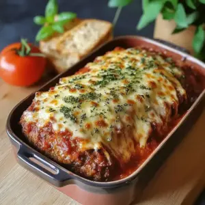 Pain de Viande Italien au Parmesan et Gratiné