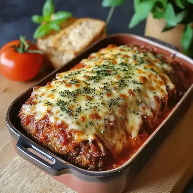 Pain de Viande Italien au Parmesan et Gratiné