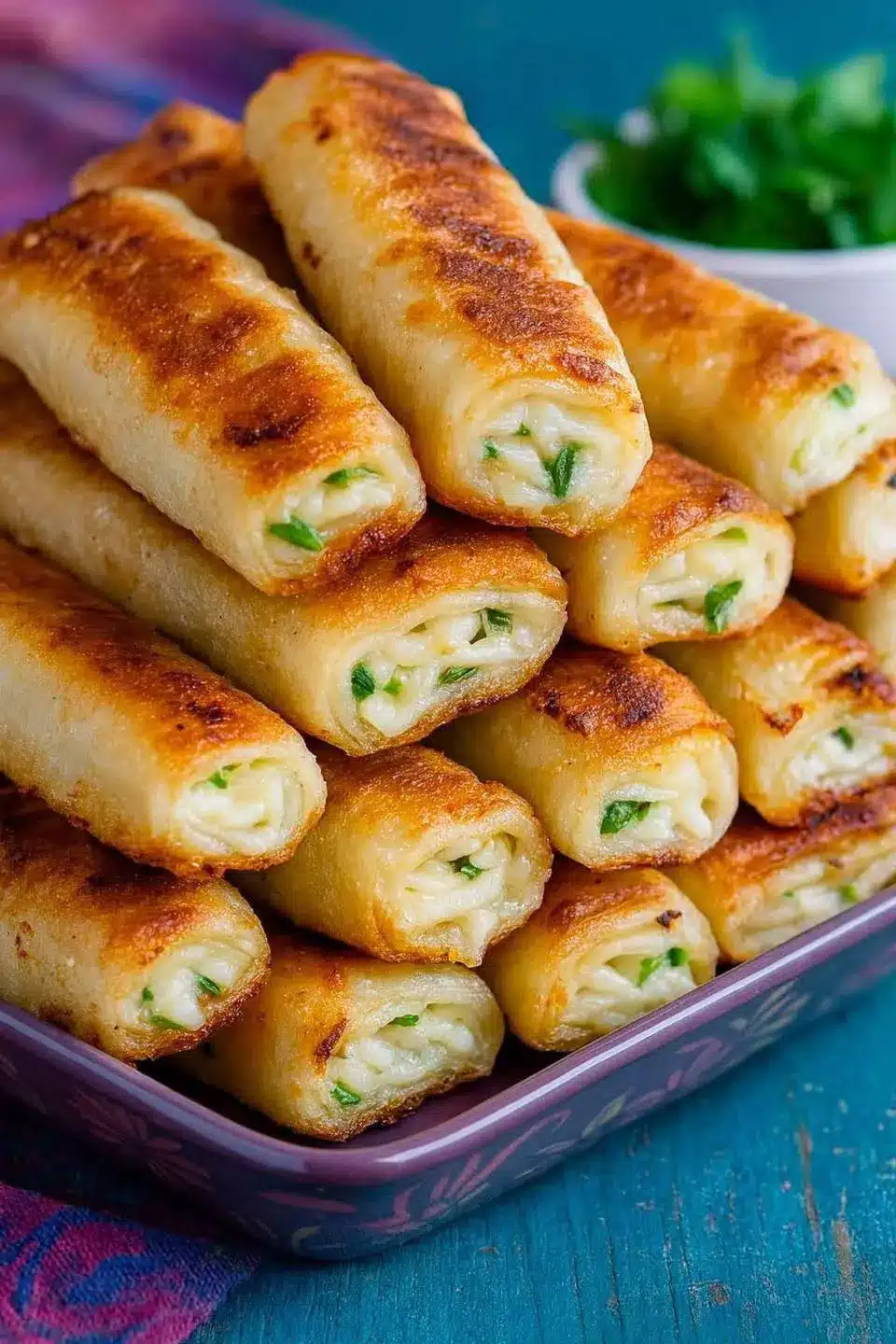 Receta rápida de crepes rellenos de mozzarella