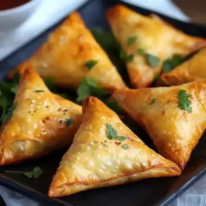 Samoussas de Poulet au Curry croustillants