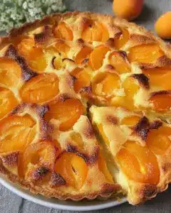 Tarte aux abricots et crème d’amande fondante
