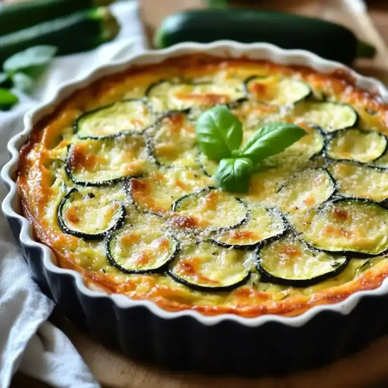 Clafoutis de Courgettes au Parmesan