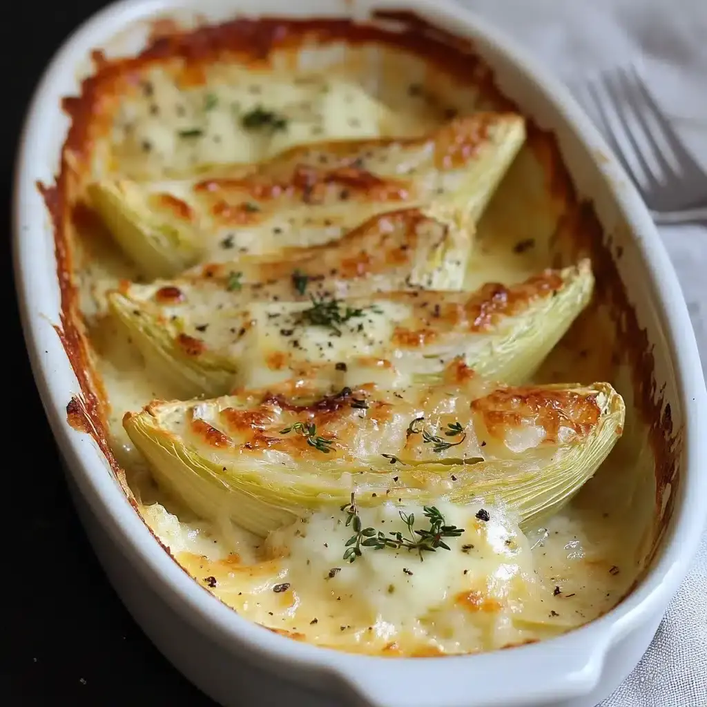 gratin d’endives au Roquefort