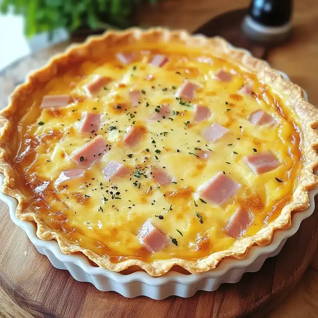 quiche légère jambon fromage raclette sans pâte