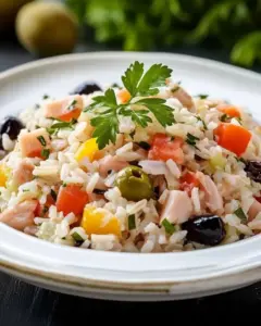 Salade de Riz au Thon Facile et Équilibrée