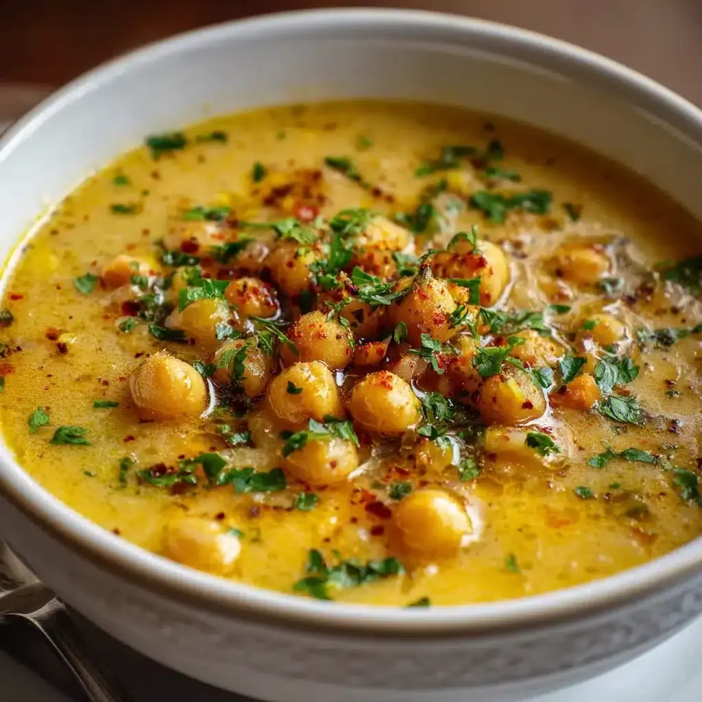 soupe grecque facile aux pois chiches