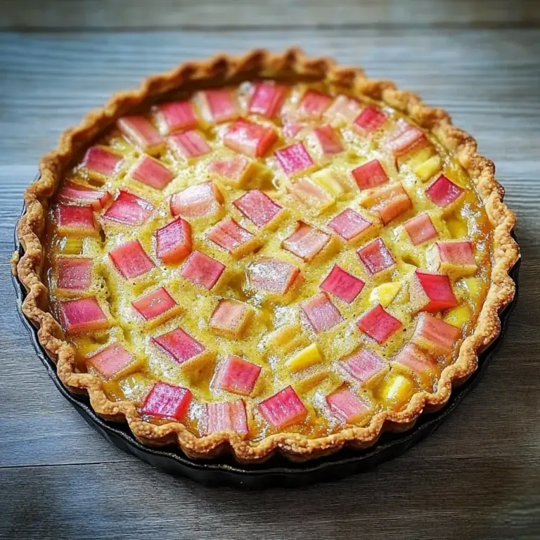 Tarte à la Rhubarbe Facile