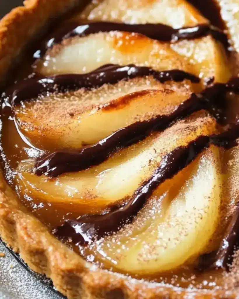 tarte poire chocolat
