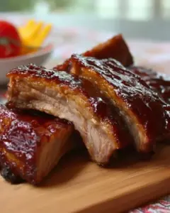 Travers de porc caramélisés