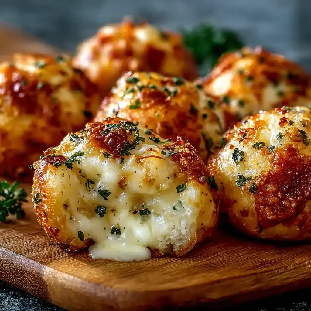 Bombes au Fromage et à l'Ail