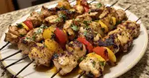 Brochettes de Poulet au Citron et Paprika