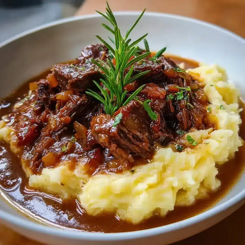 Bœuf Braisé en Sauce et Purée Maison